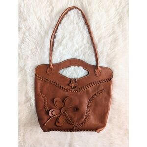 Floral Stitch Applique Tote 🌼